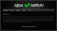 Website bằng ajax + jquery